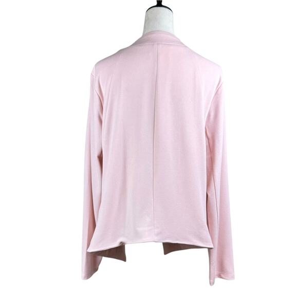 BCBGeneration NWT Pastel Pink Open Front Collarless Textured Blazer Jacket - Picture 6 of 15